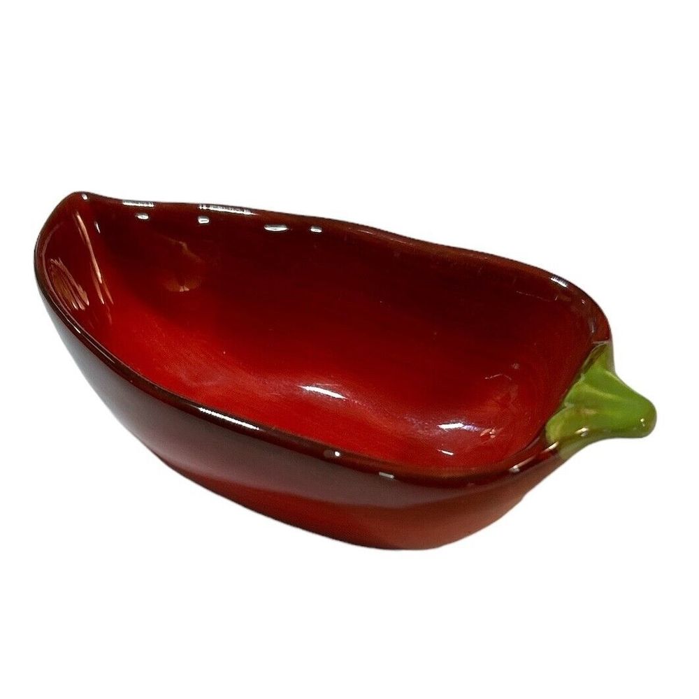 Collection of Hot Pepper Ceramic Dishes and Salt and Pepper Shakers